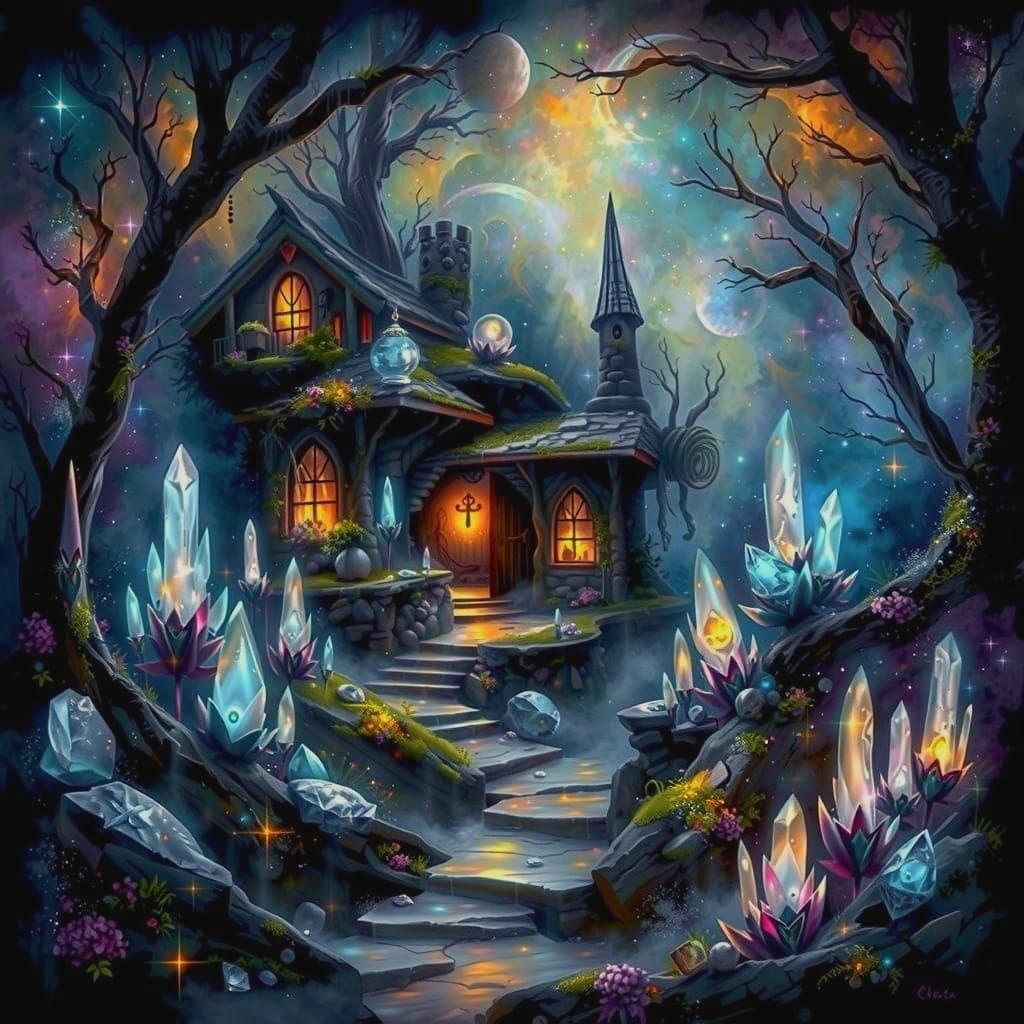 Nebula Crystal Path to Diviner's Hut