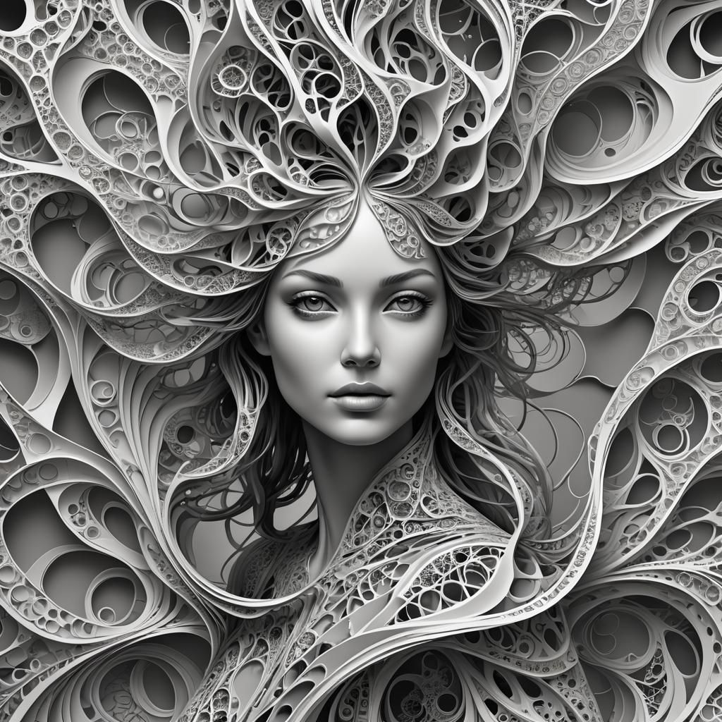 Abstract Exploration of Freedom with Zentangle Elements