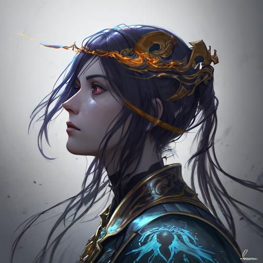 Adepta Sororitas Portrait in Hyperrealistic Style