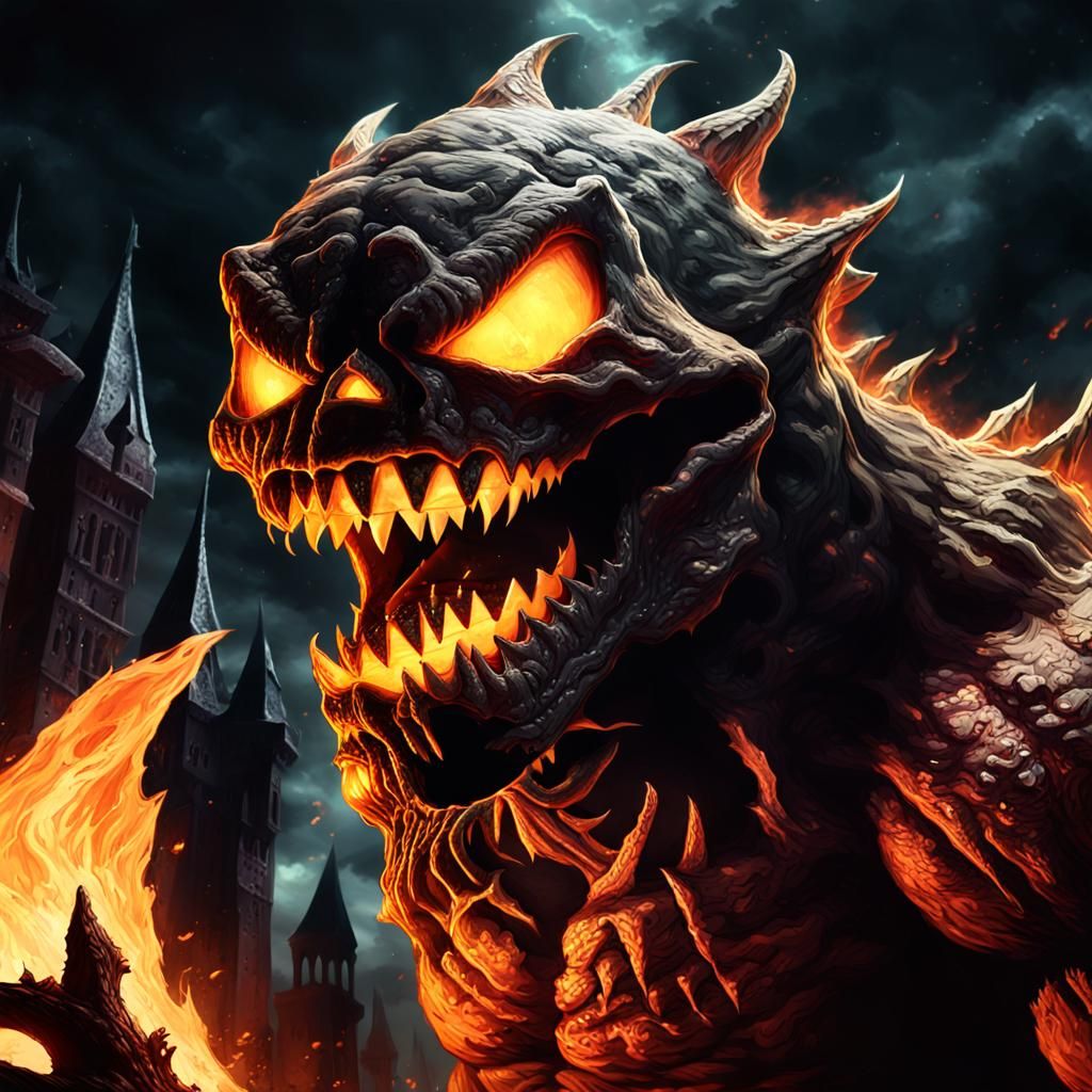 Flame Maw: Dark Fantasy Jack-o'-Lantern