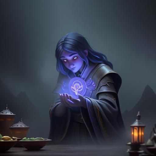 Dark Fantasy: Obese Creature at Medieval Buffet