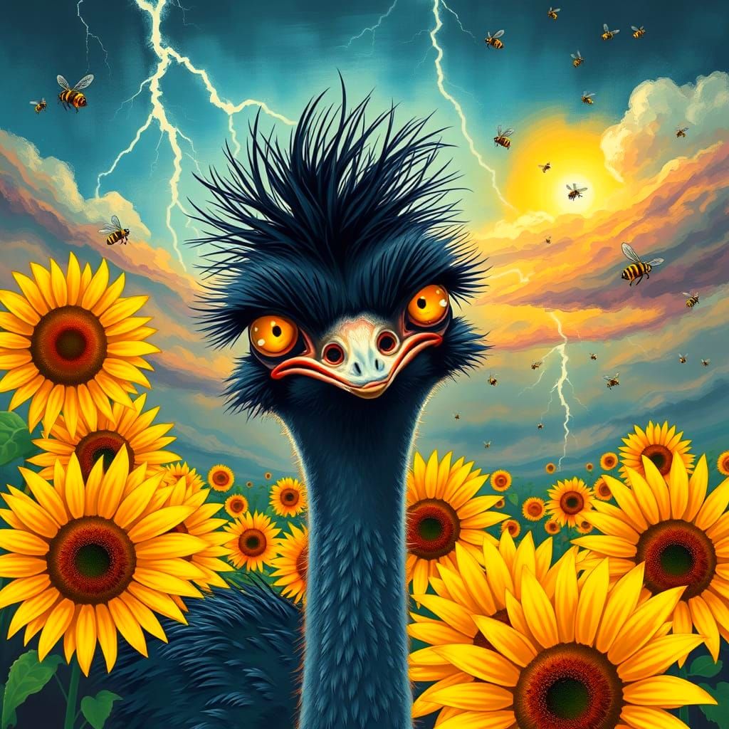 A Crazy Ostrich