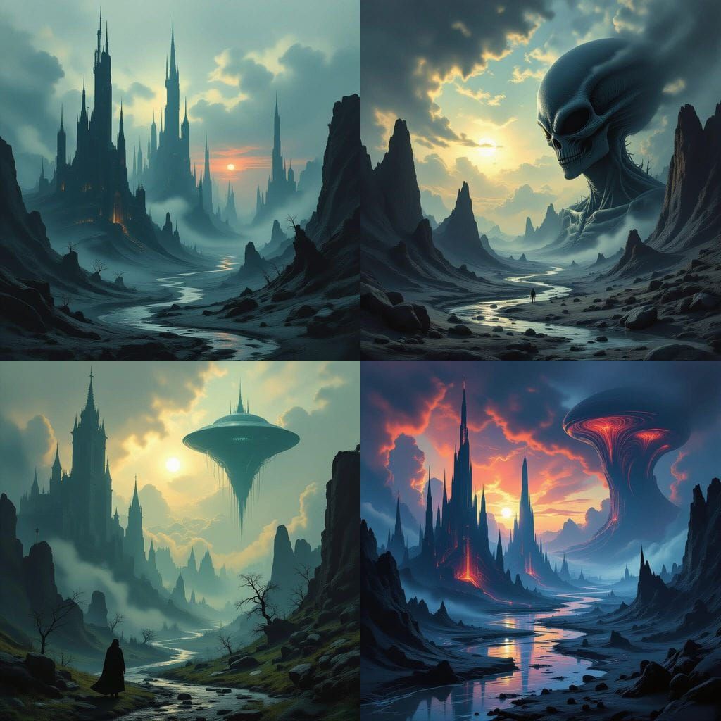 Alien Landscapes for Metal Album Art