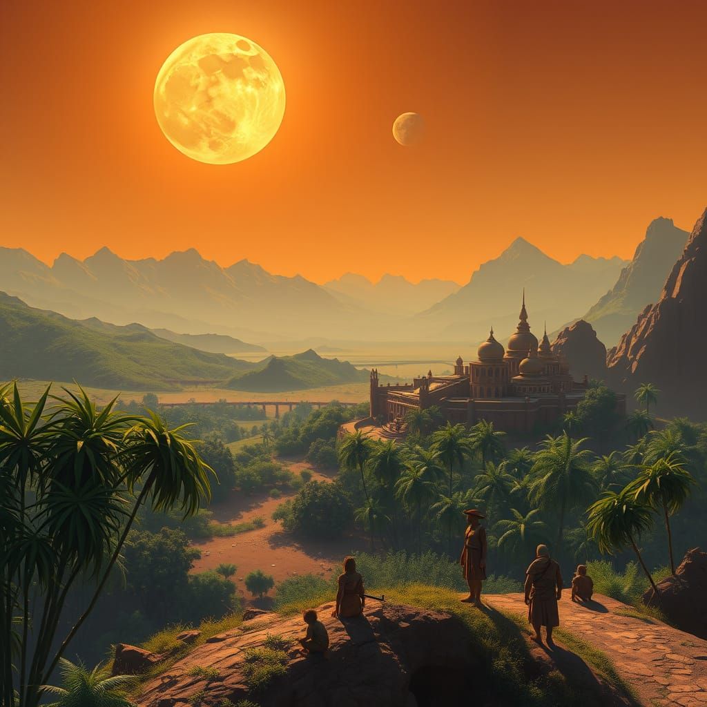 Surreal Onderon Planet in the Japrael System with Temparate ...