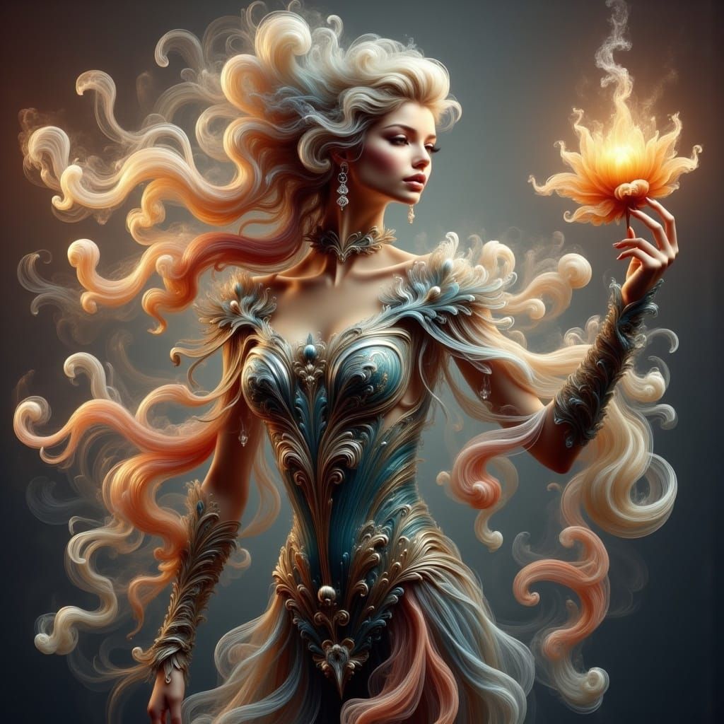 Elysian Scene with Ethereal Magic