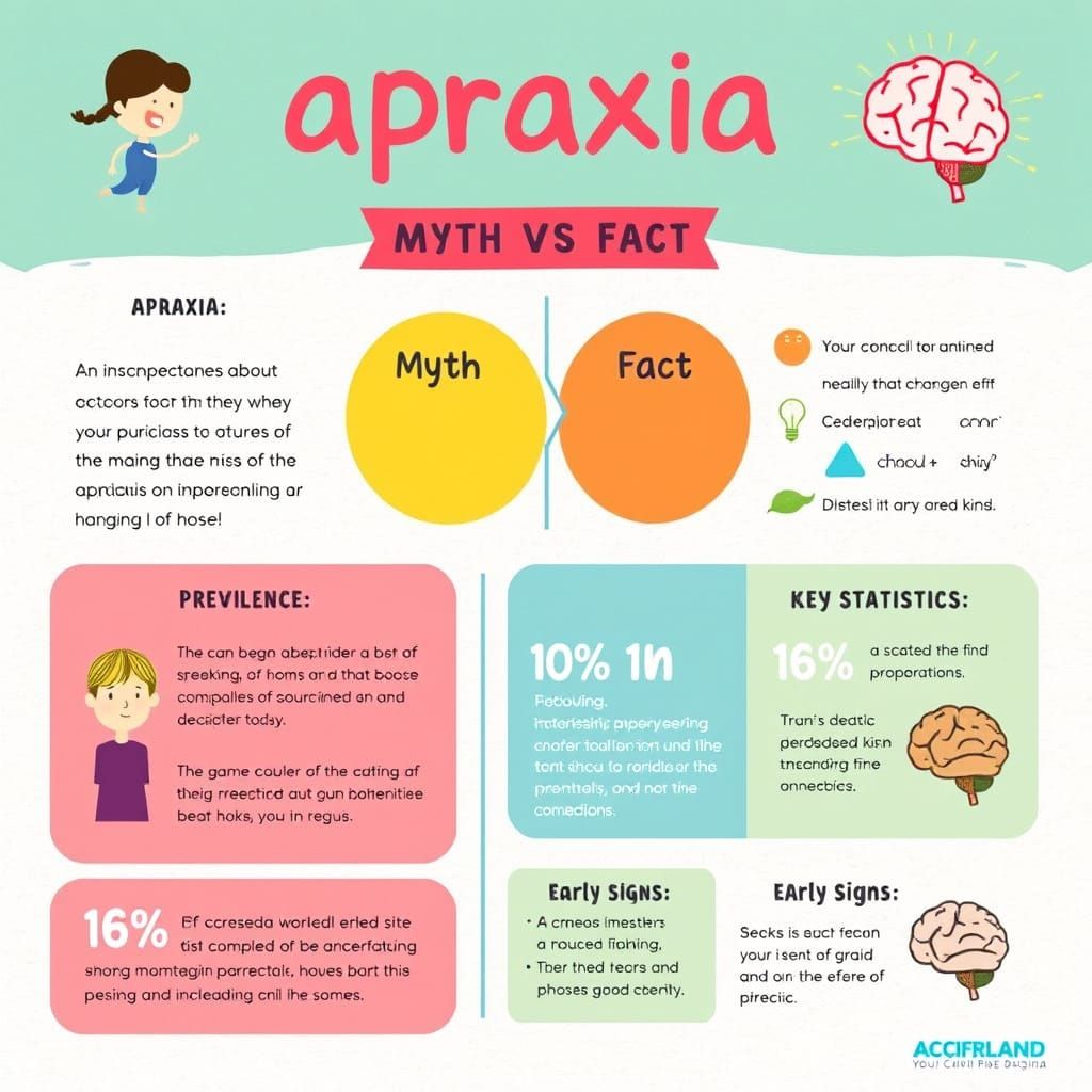 Whimsical Apraxia Infographic for Education and Awareness