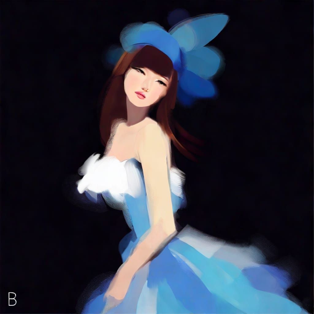 Anime-Style Digital Tab in Pastel and Precious Tones