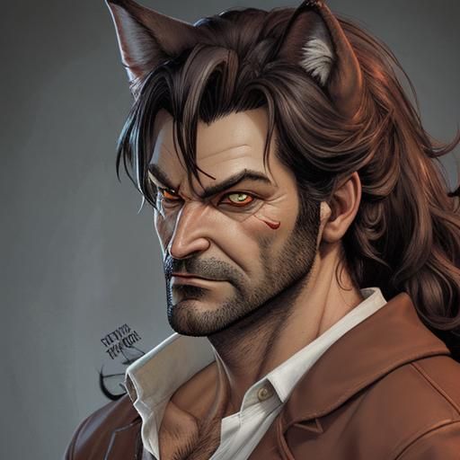 Stylized Bigby Wolf Illustration