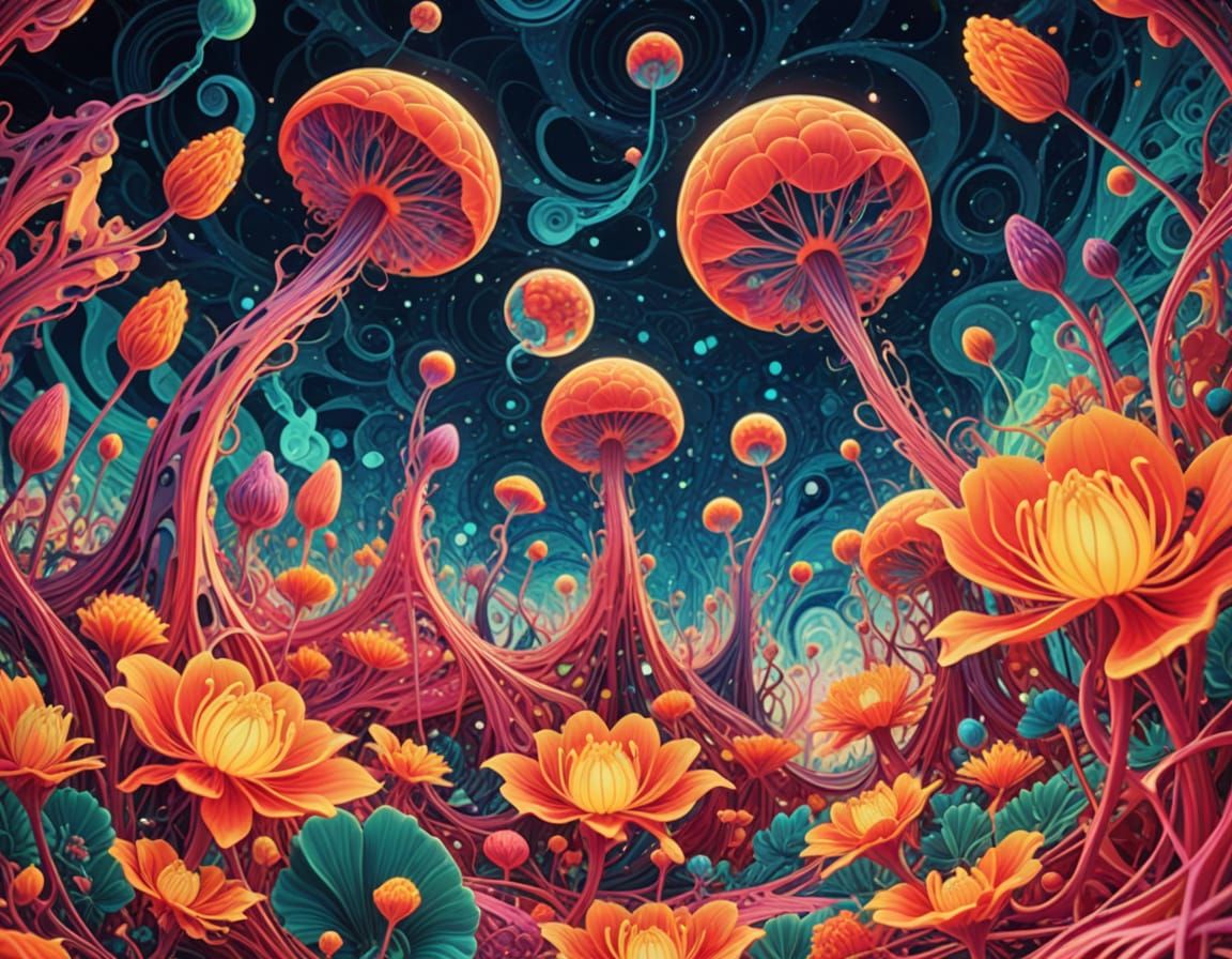 Surreal Macro Photograph of Bizarre Flora in Ethereal Art