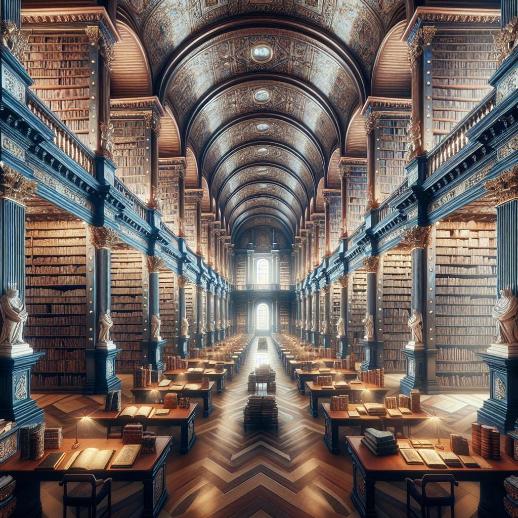 Epic Library of Ancient Knowledge in High Definition