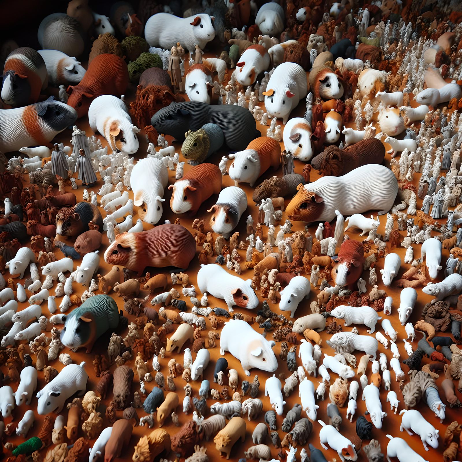 A Thousand Tiny Guinea Pig Figurines