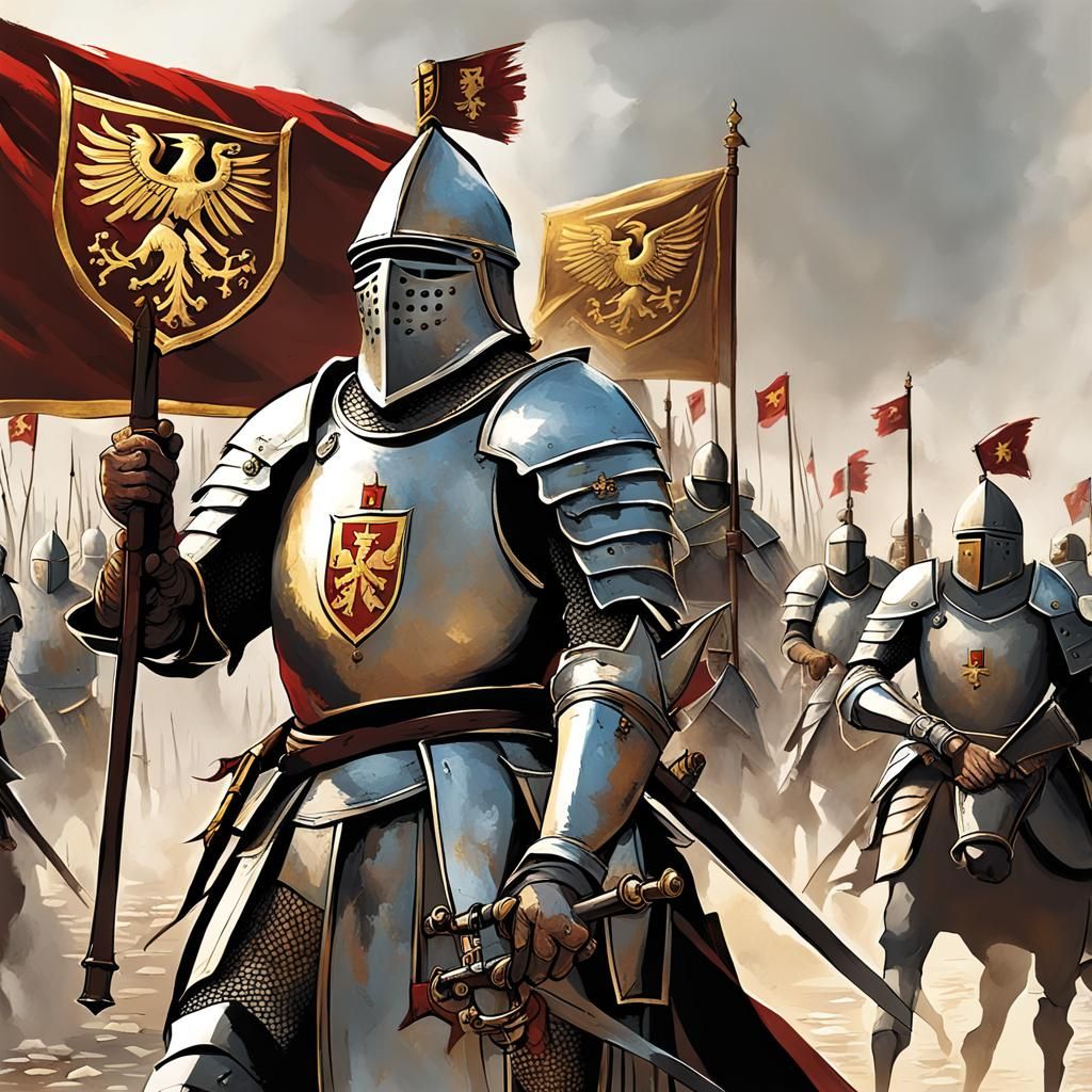 Knight of the Holy Empire Leading Troops