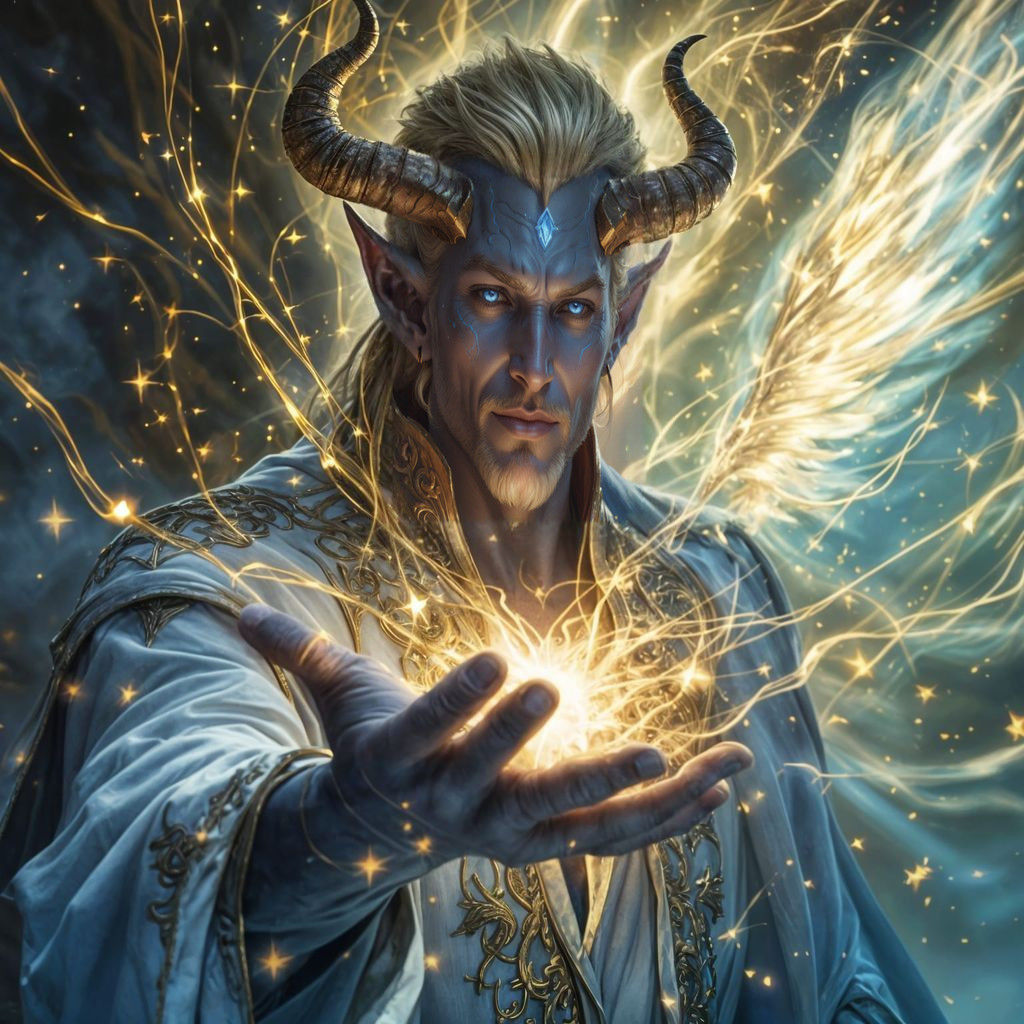 Surreal Phoenix Wizard Radiates Unconditional Love in Vibran...