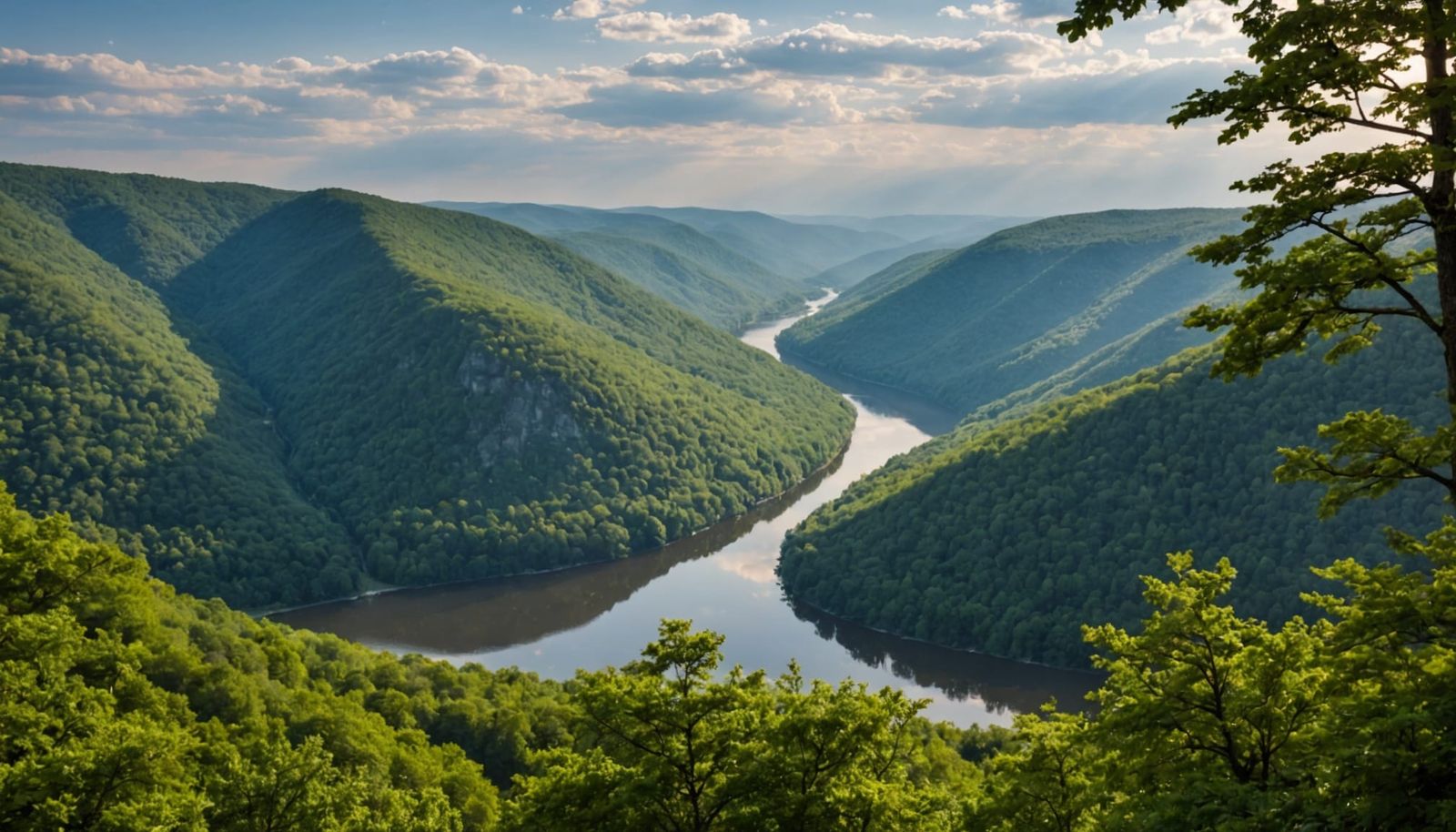 West Virginia: Blue Ridge Mountains and Shenandoah River