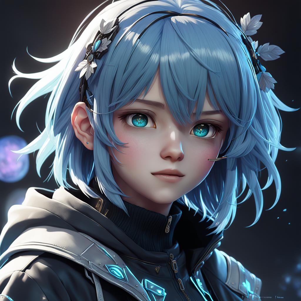 Anime Style 3D Character Portrait