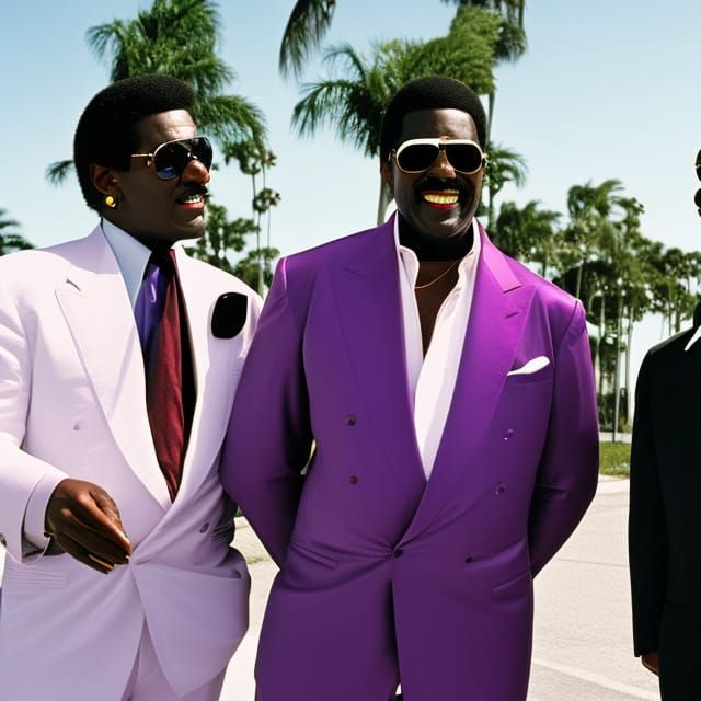 Miami Vice: 80s Style Sunset Scene