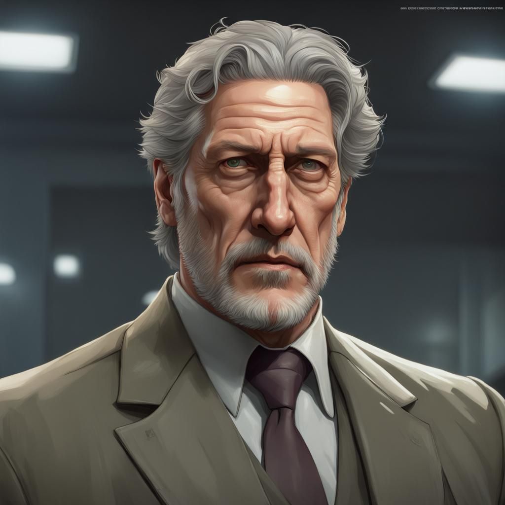 Jim Houseman Portrait in Artstation Style