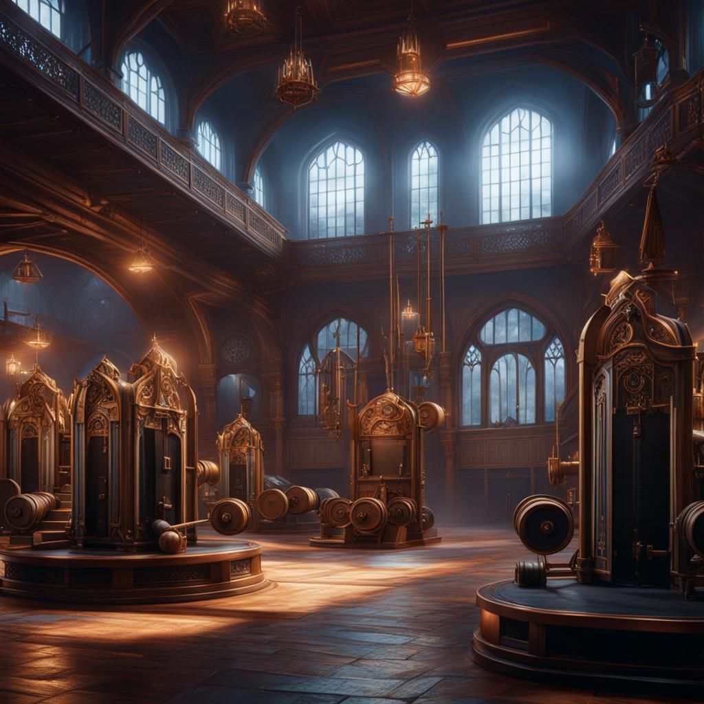 Wizards at the Gym: Detailed Matte Painting