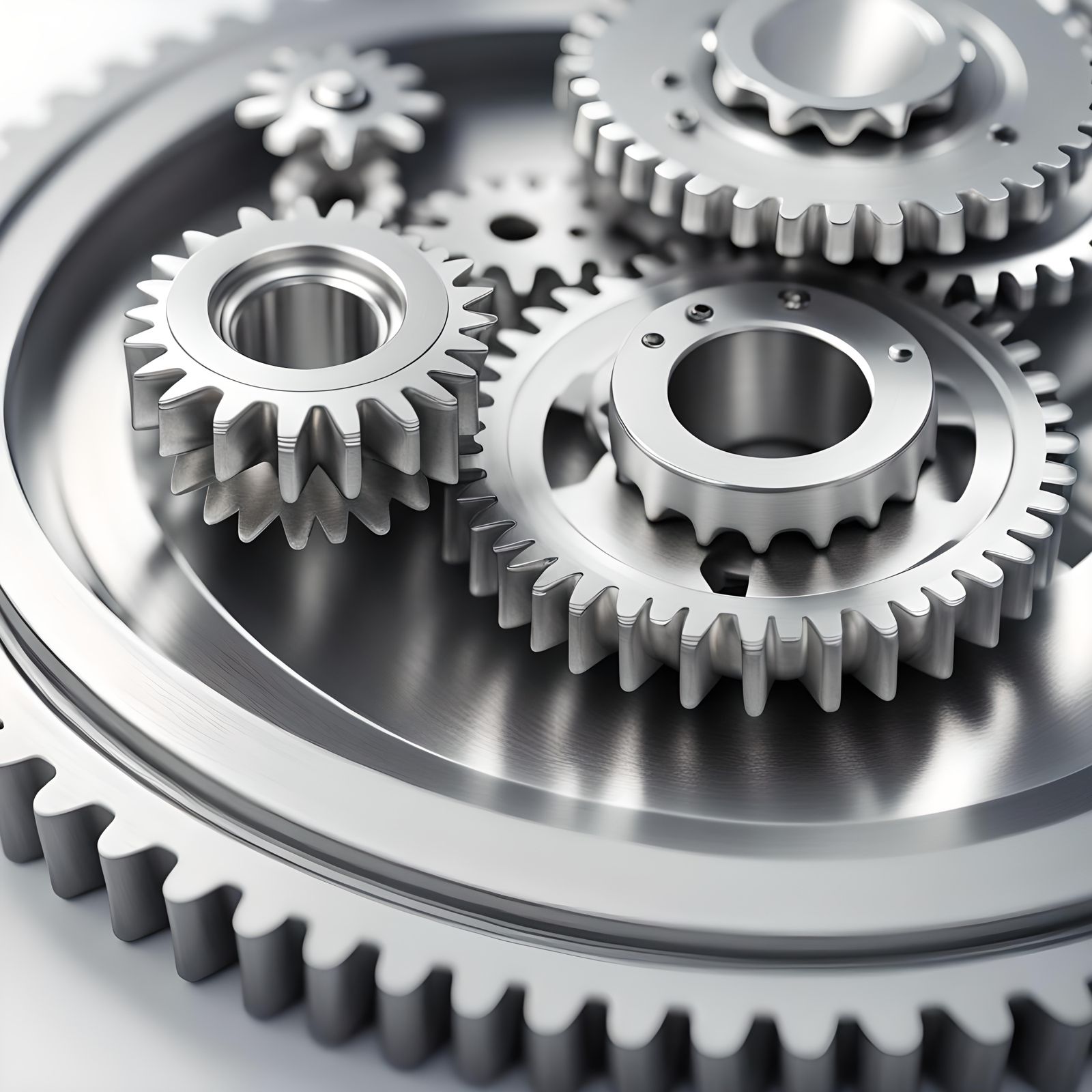 Elegant Vintage Gears in Hyperrealistic Motion