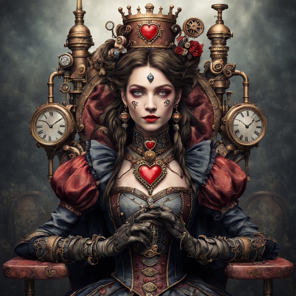 Steampunk Queen of Hearts