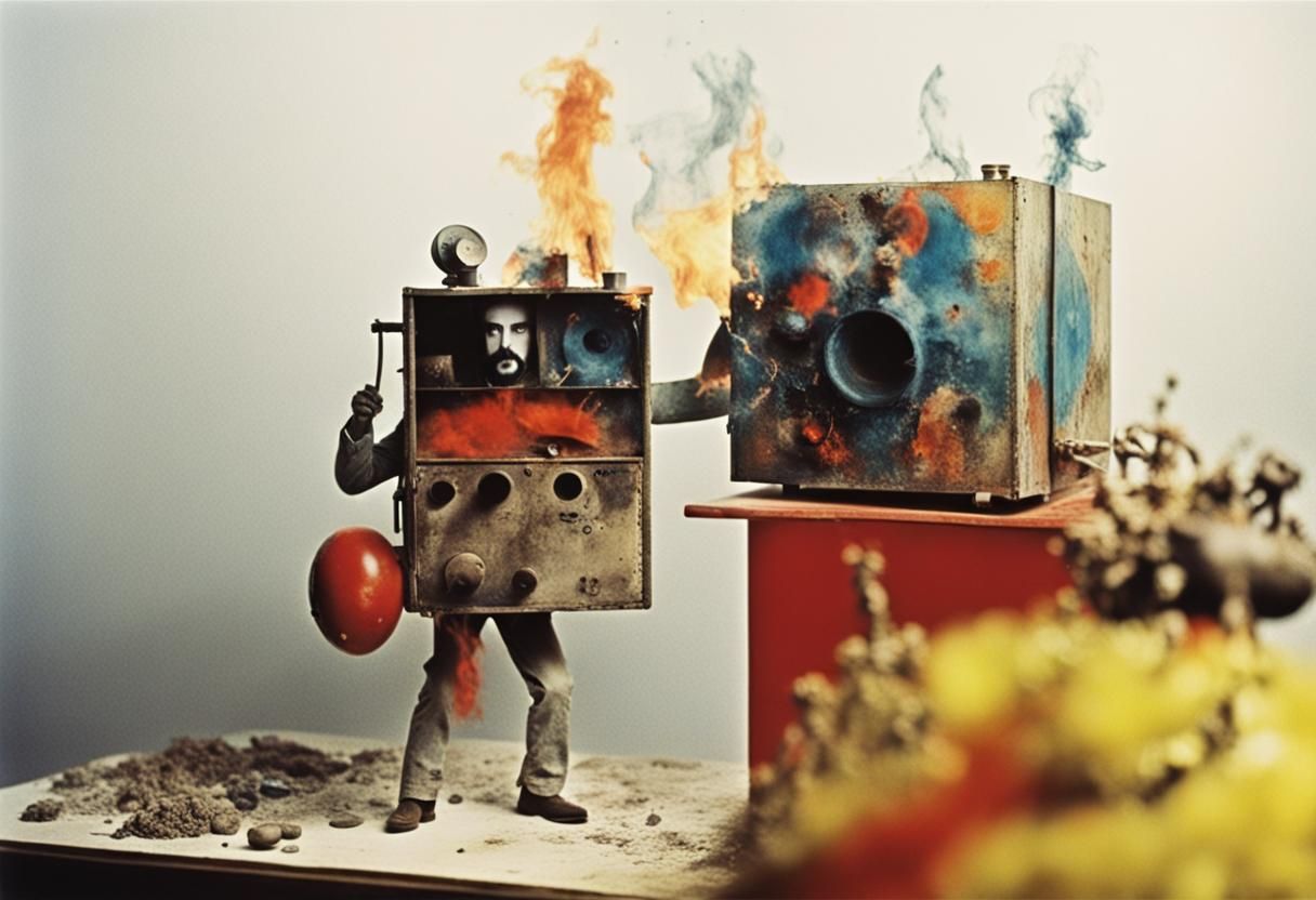 Burning Brain in 1970s Stop Motion Style