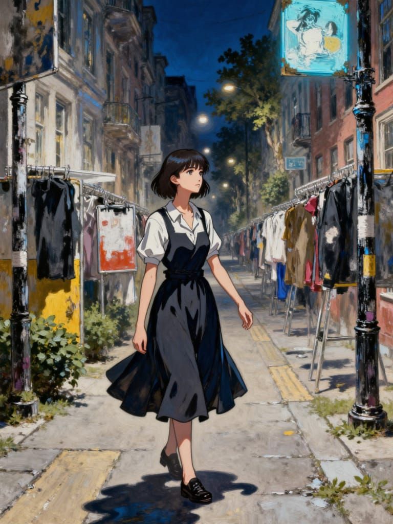 City Life. <lora:BellaMangaStyle:1.0>