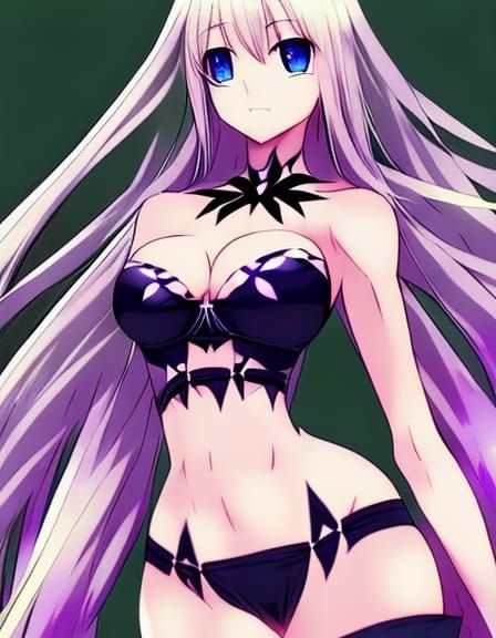 Anime Woman with Blonde Hair in Manga Style