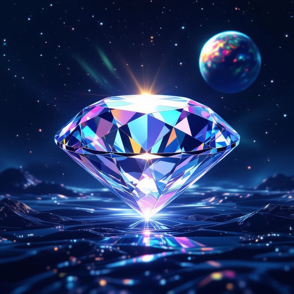 Giant Diamond in Deep Space, Cosmic Light Show