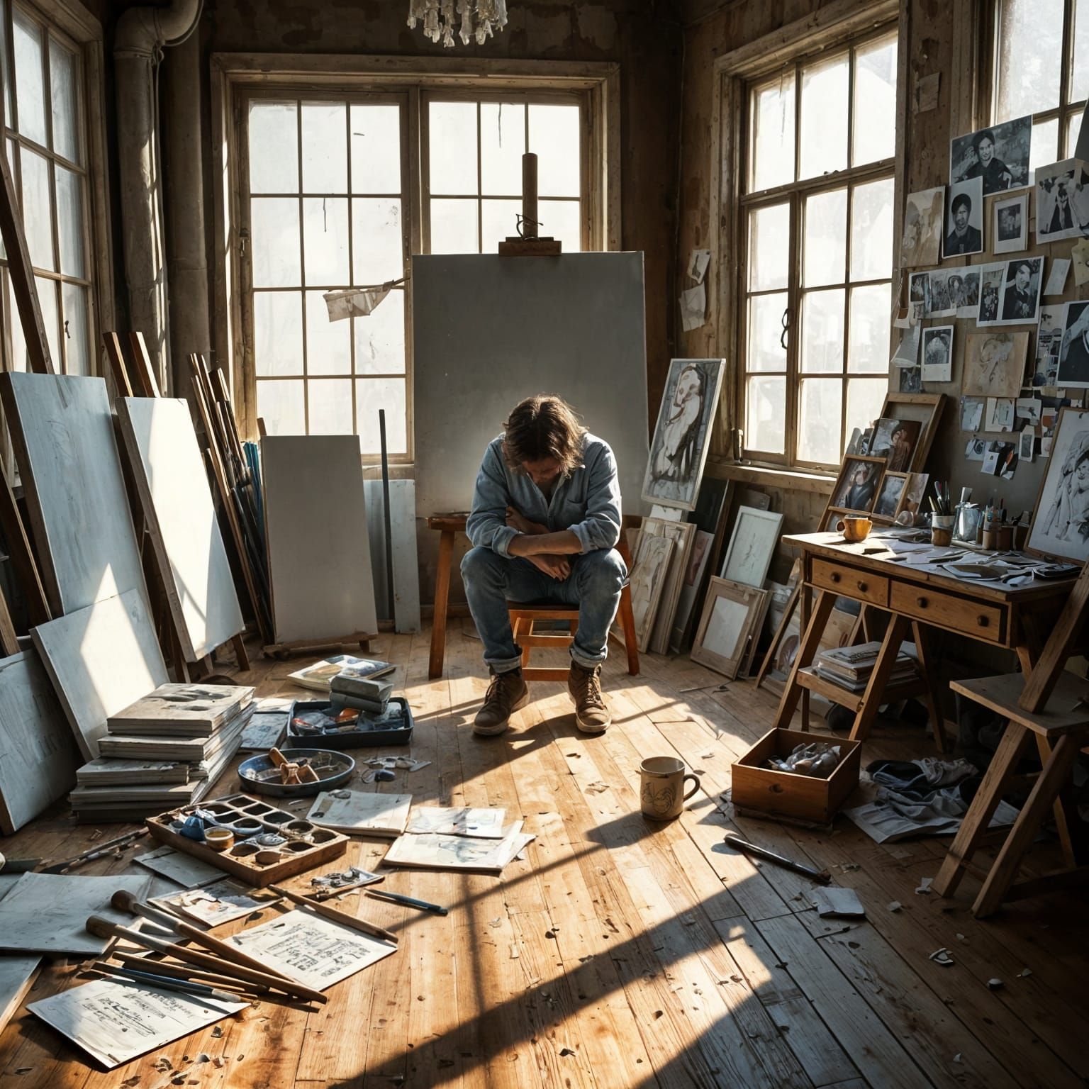 Artist's Studio: Soft Light on Creative Despair