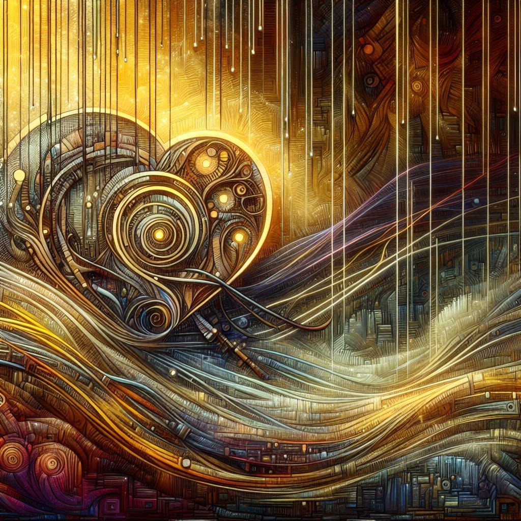 Like music reaching out to help, giving an emotion of devoti...
