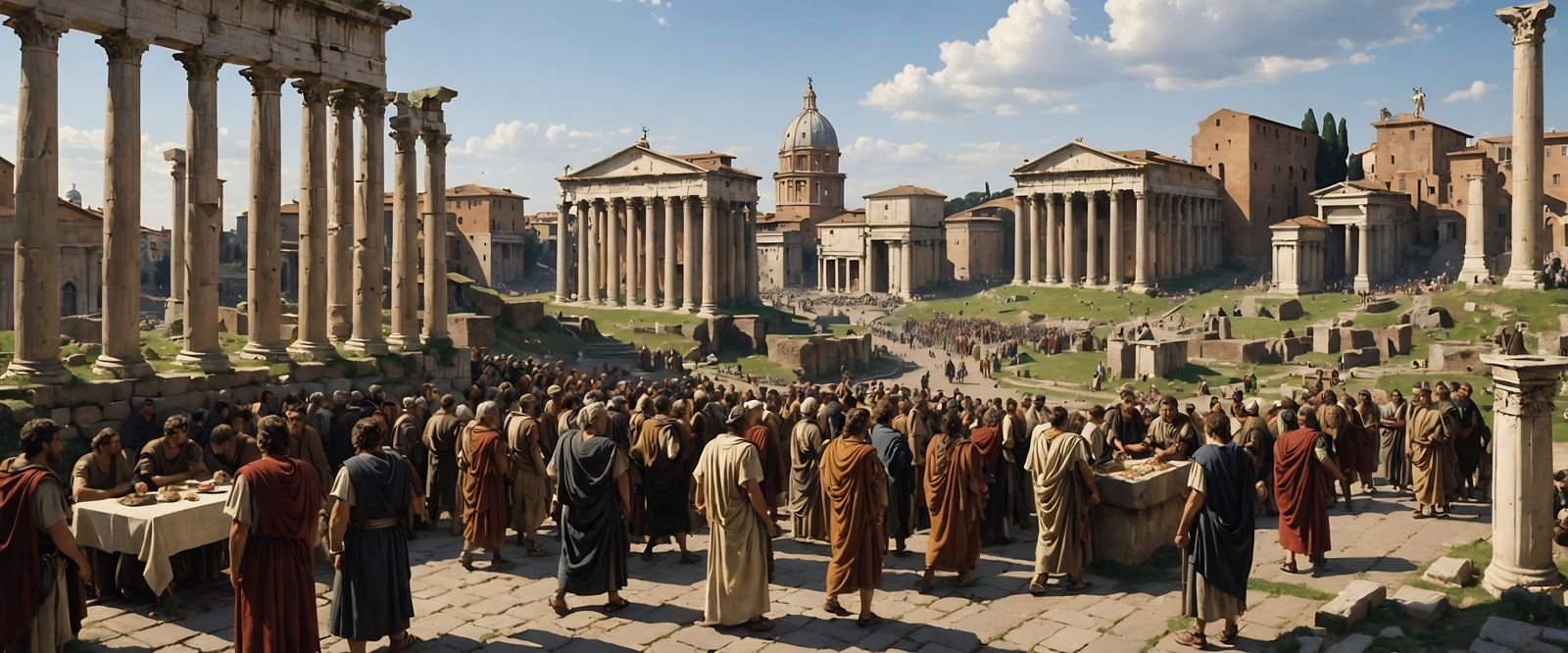 The Roman Forum: A Lively Scene of Ancient Rome