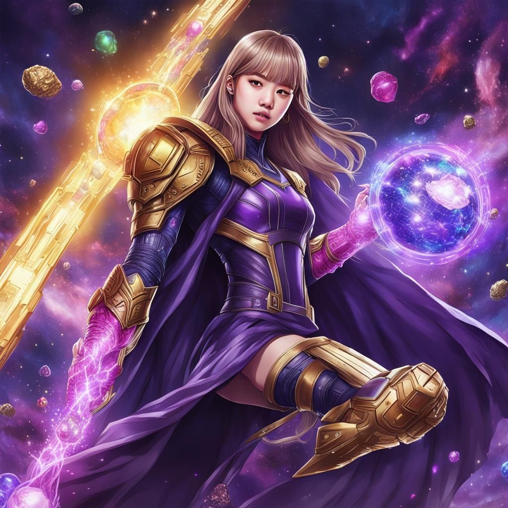 Lalisa Manoban as Thanos in Anime Style
