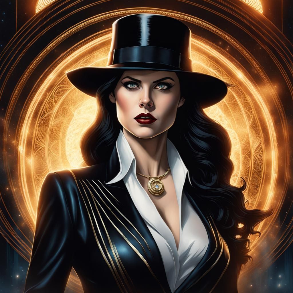 Alexandra Daddario as Zatanna in Enchanting Portrait