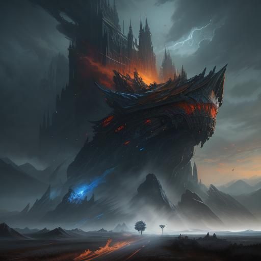 Fantastical Landscape in Detailed Matte Painting Style