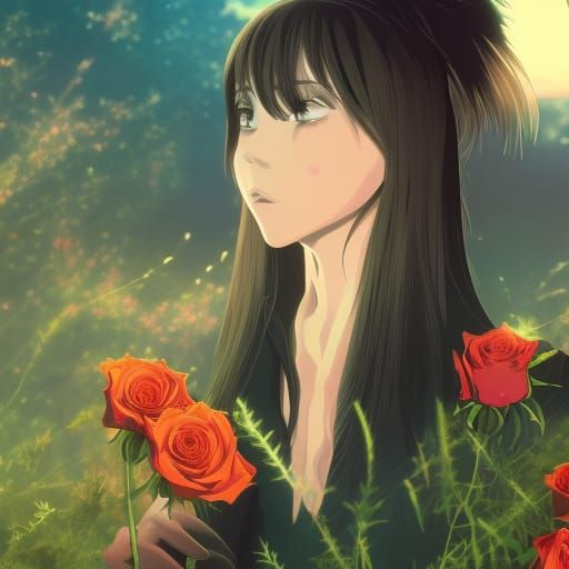 Gothic Girls in Golden Hour: Anime Key Visual