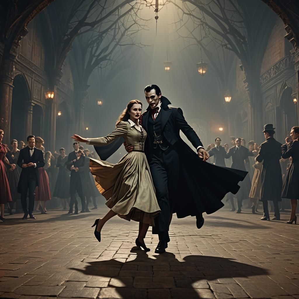 Dracula and Vampire Lindy Hop Dance