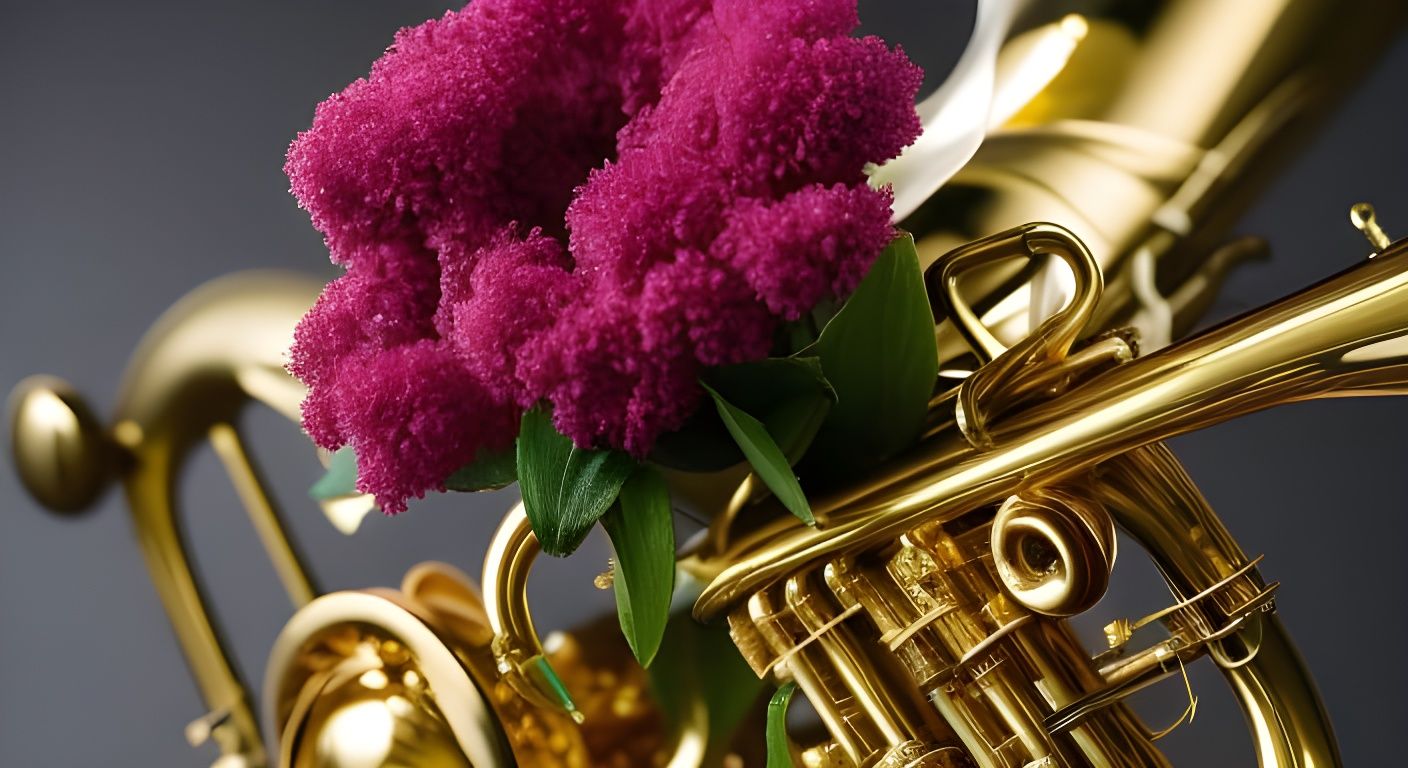 flugelhorn and flowers I