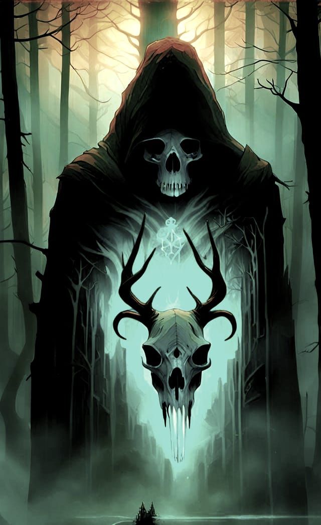 Smokey Phantom in Decaying Forest, Hyperdetailed Concept Art