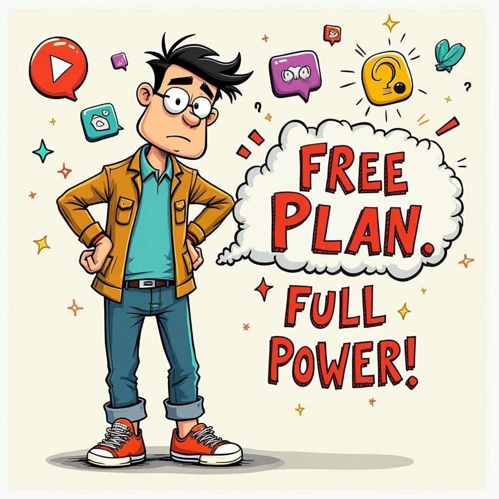 Whimsical Digital User Soars with Unlimited Power