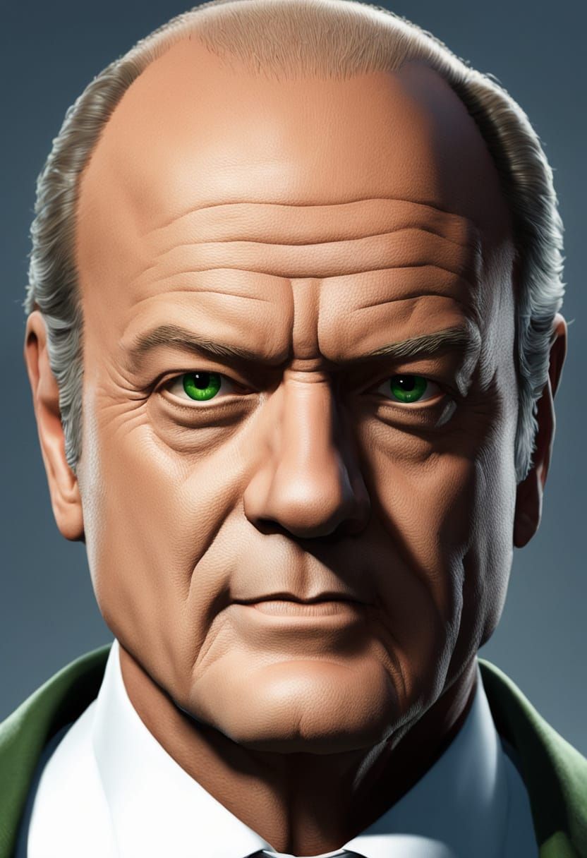 Ultrarealistic Metal Gear Solid President Kenneth Baker