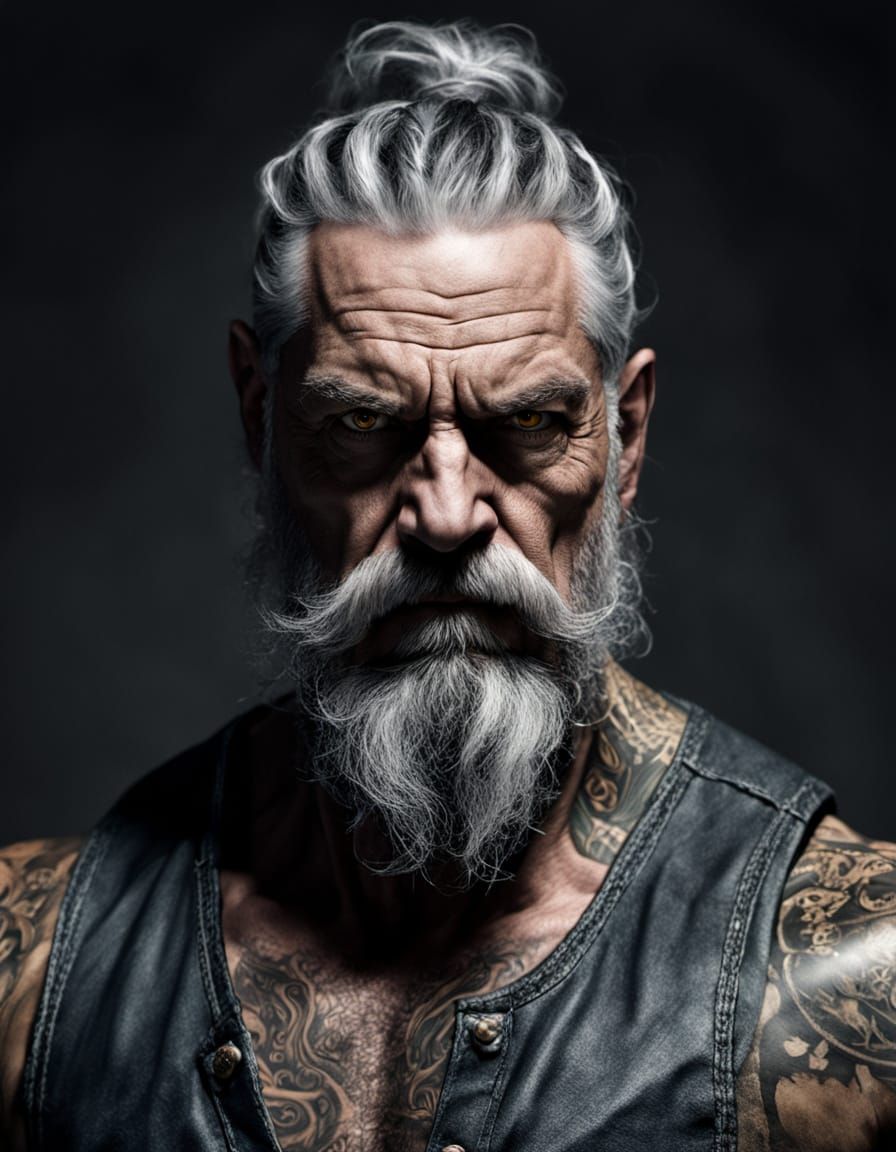 Intense Dark Fantasy Warrior in Brom Style