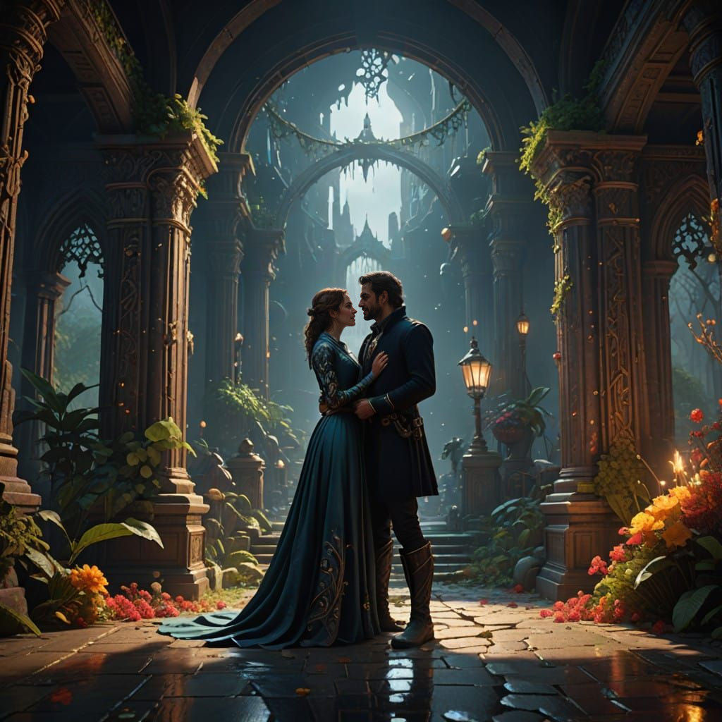 Love in Shadows, A Festive Couple's Secret Affair