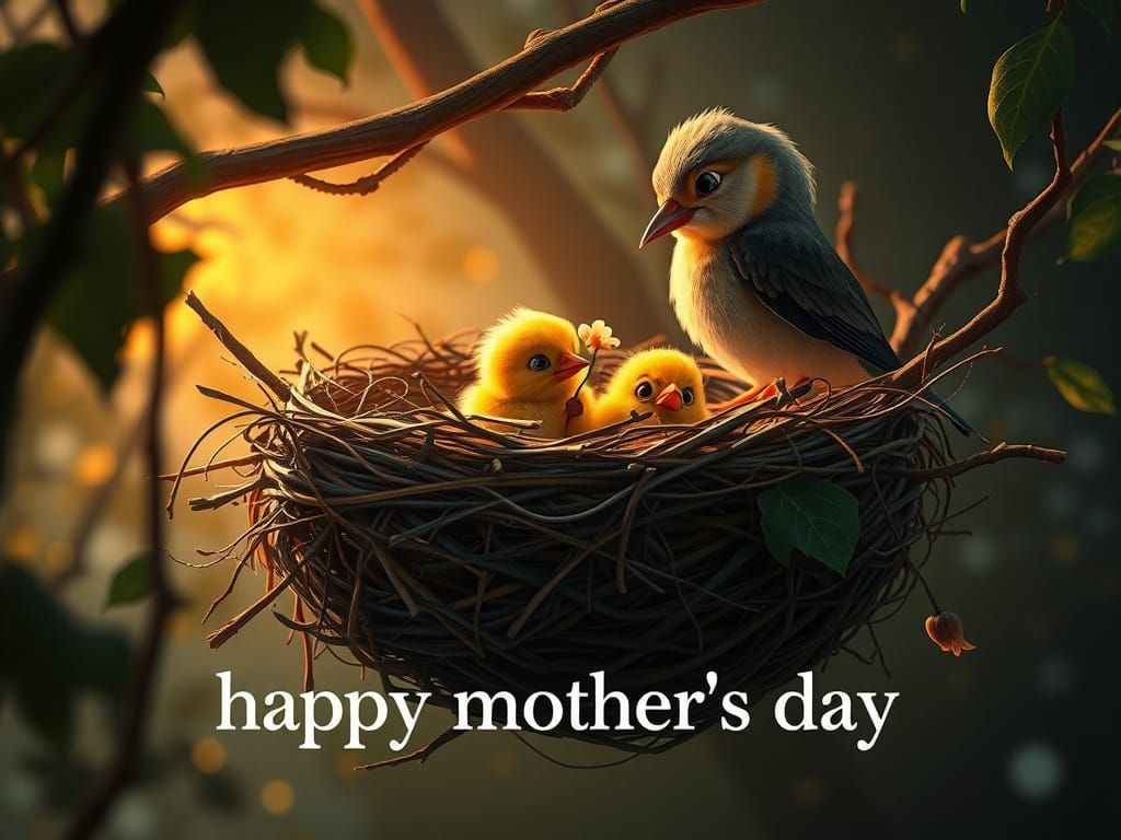 Motherly Love in Vibrant, Pixar-Inspired Splendor