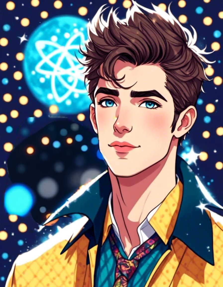 handsome man <lora:Whimsical art:1.0>/<lora:Male portrait:1....