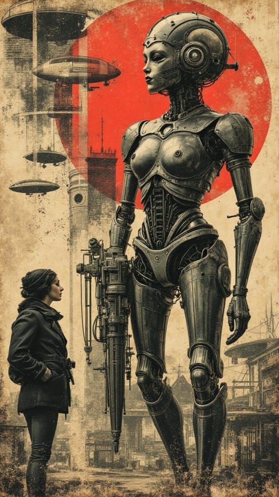 Dieselpunk Soviet Poster Art: Victory