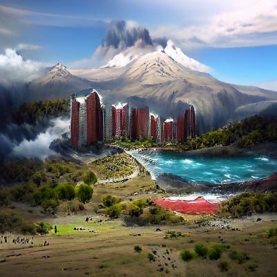 Detailed Matte Painting of Chile