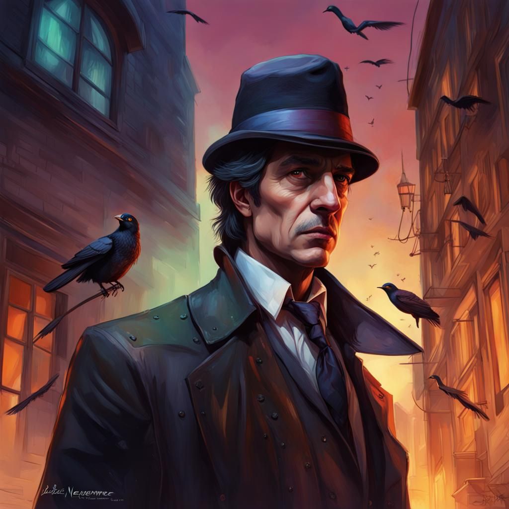 Detective Agency Lost in Nevermore in Splash Art Style