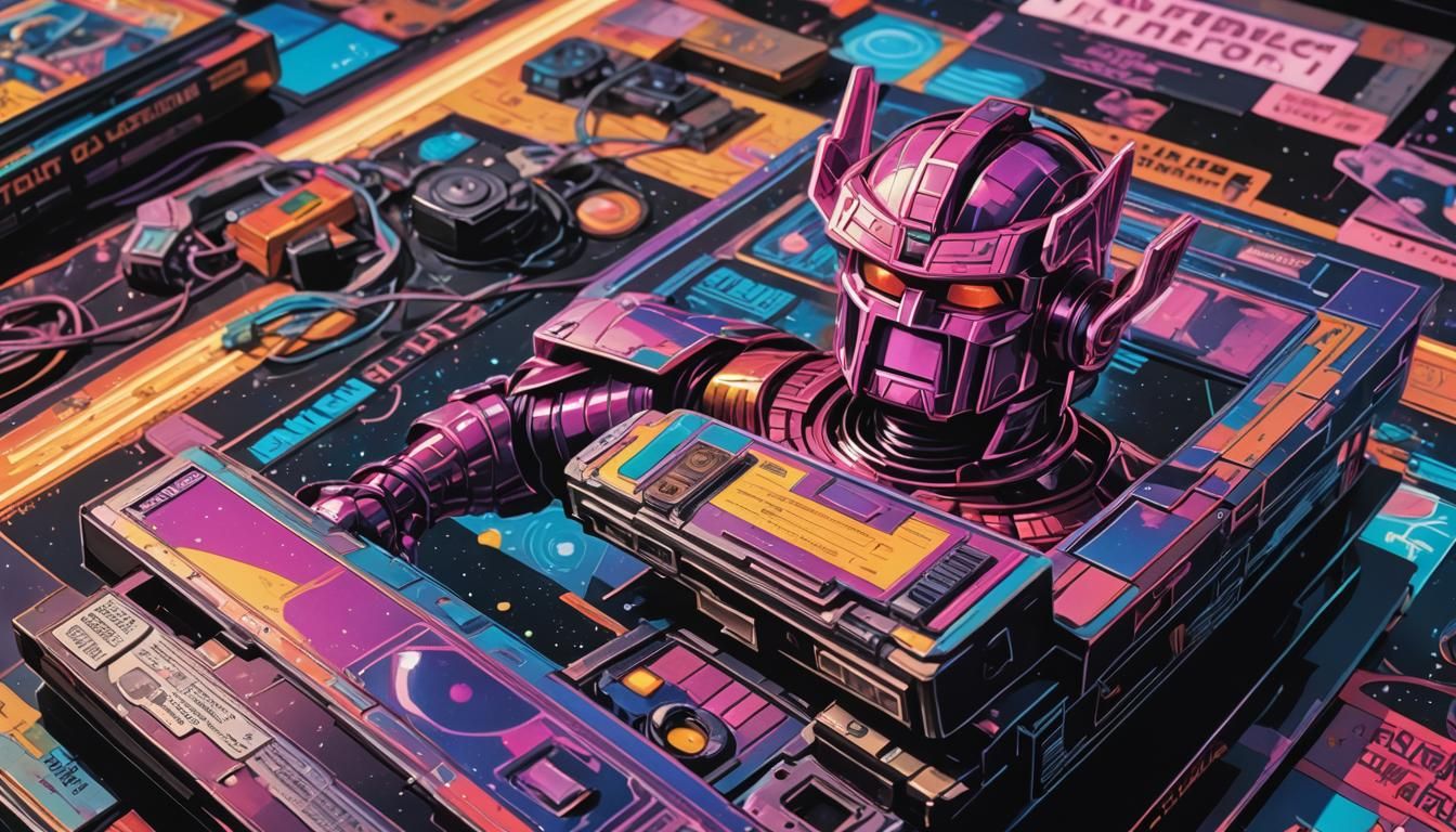 Retro Comic Book Magazine in Astro Futurism