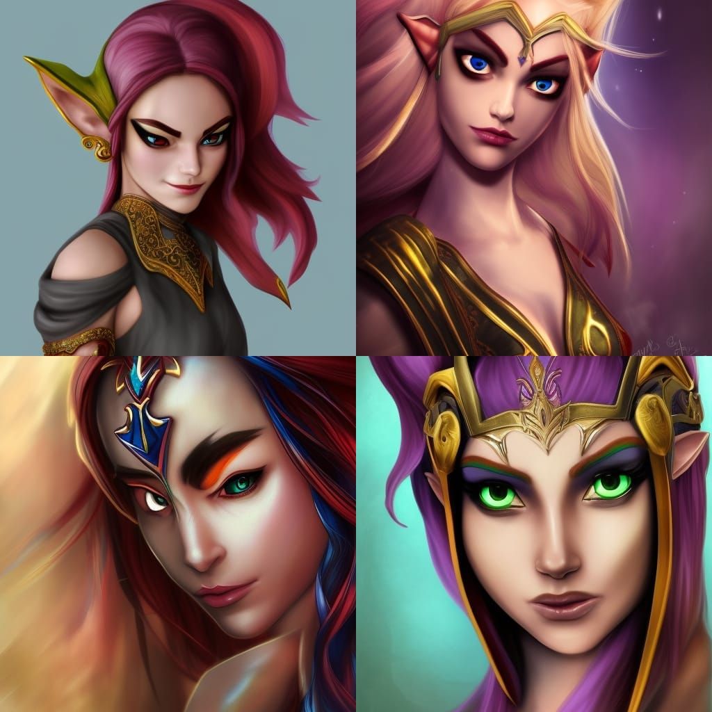 Hyperrealistic Fae/Djinn/Giantess Portrait