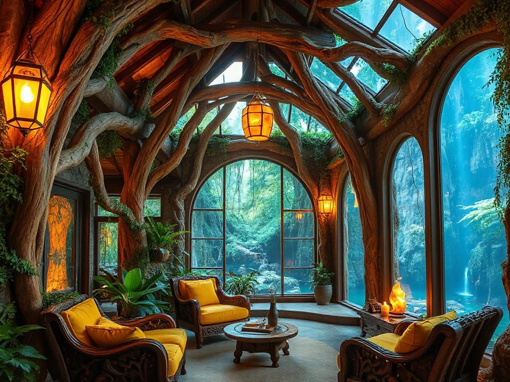 Enchanted Fairytale Interior: Majestic Natural Romance